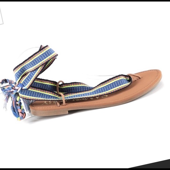 Sam & Libby Ankle Wrap Sandals - Picture 3 of 4